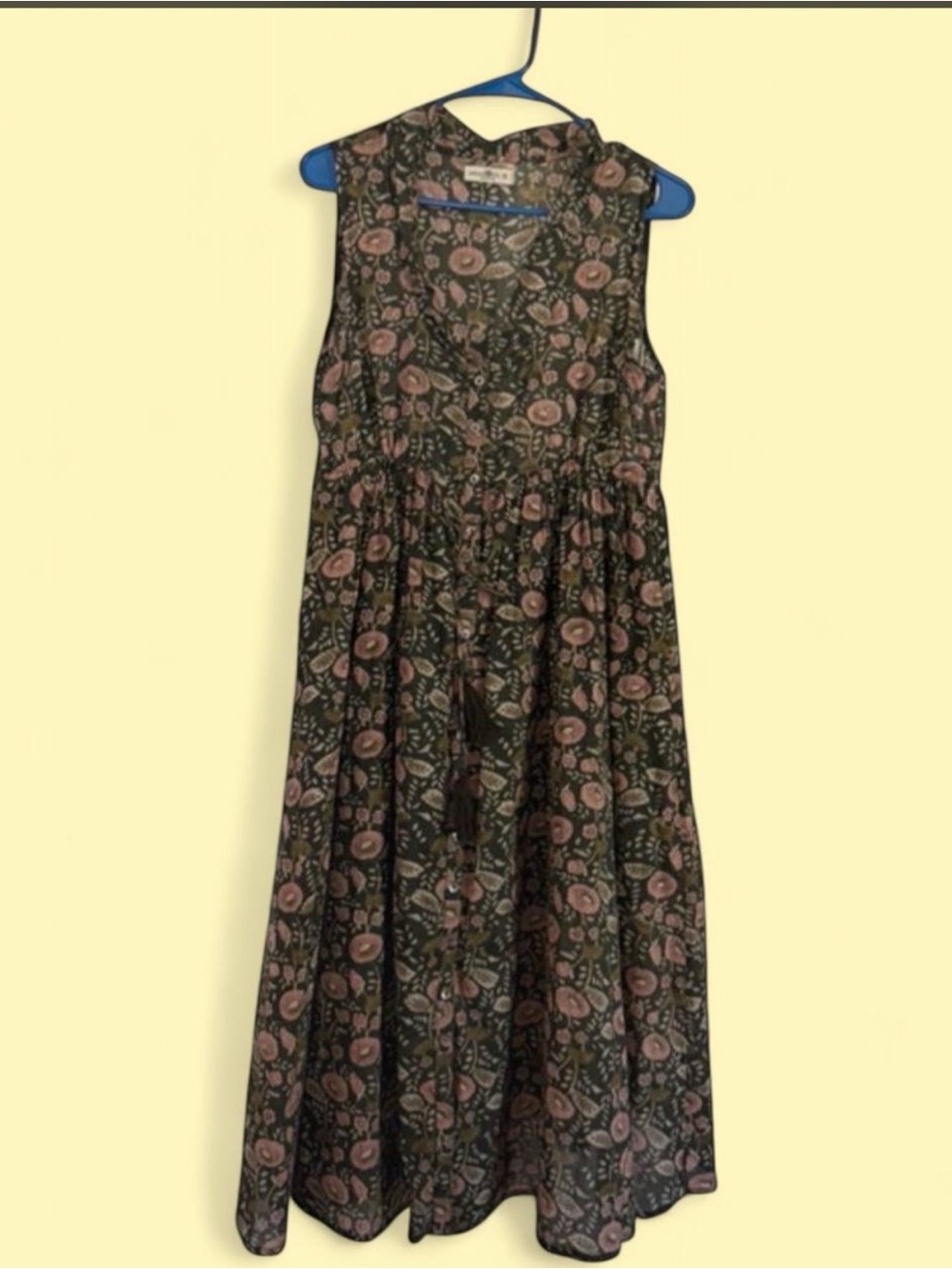 NATURAL LIFE Pink Floral Sleeveless Midi Dress with pink flowers